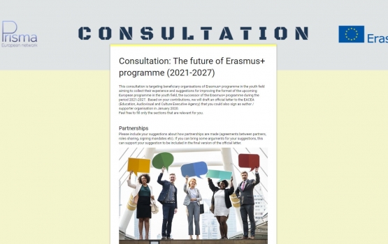 Consultation: The future of Erasmus+ programme (2021-2027)